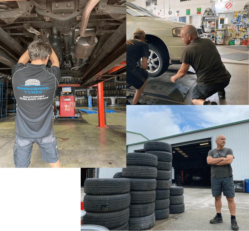 Team at tyre shop in Burleigh and Southport, Gold Coast