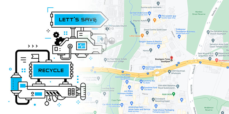 Map Southport Tyre Shop Second Hand Tyres Gold Coast